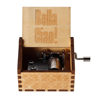 Wooden Hand Crank Music Box - Lucentra Store