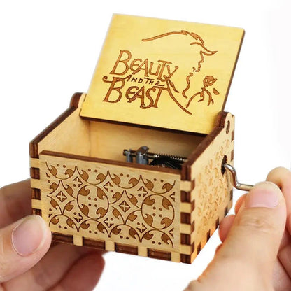 Wooden Hand Crank Music Box - Lucentra Store