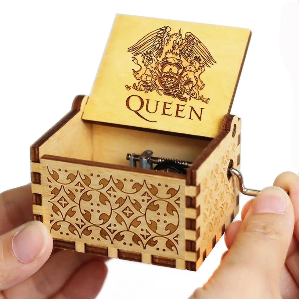 Wooden Hand Crank Music Box - Lucentra Store