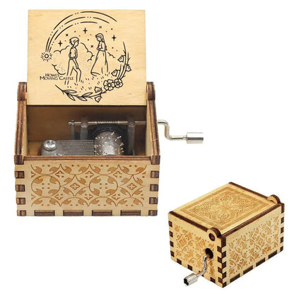 Wooden Hand Crank Music Box - Lucentra Store