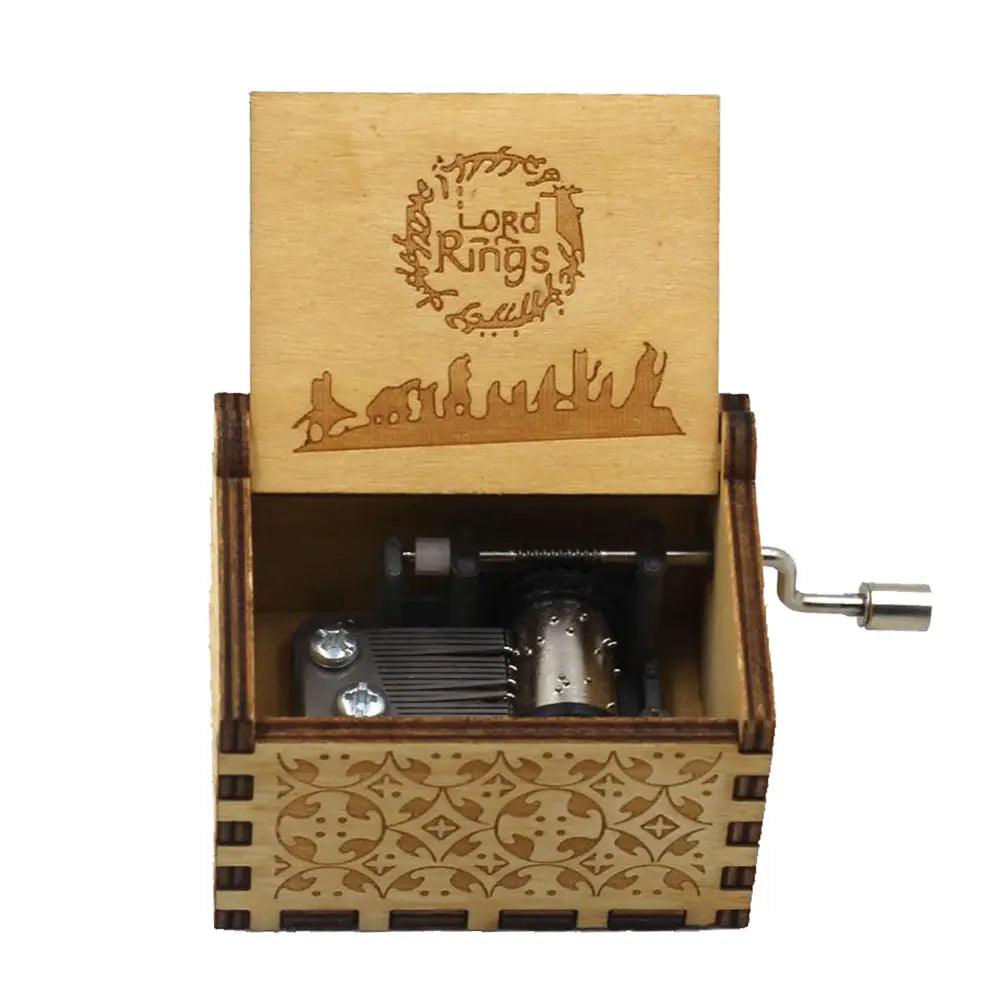 Wooden Hand Crank Music Box - Lucentra Store