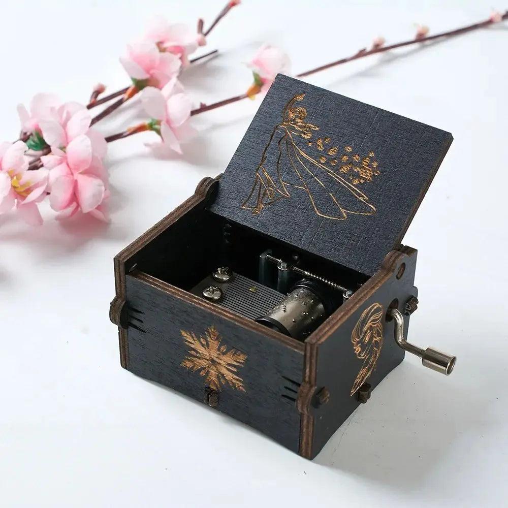 Wooden Hand Crank Music Box - Lucentra Store