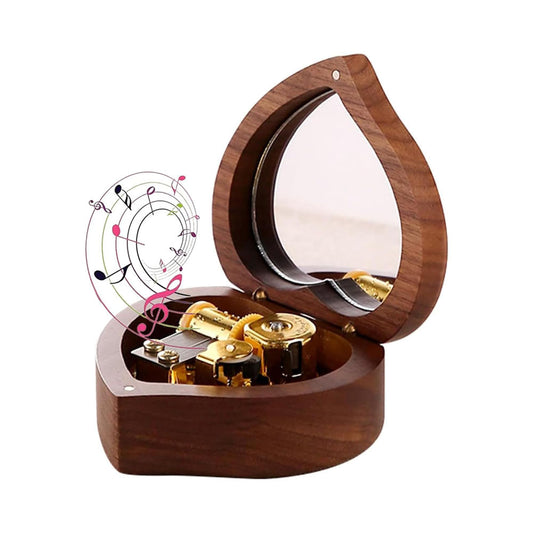 Heart Shape with Mirror Music Box