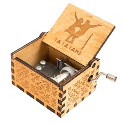 Wooden Hand Crank Music Box - Lucentra Store